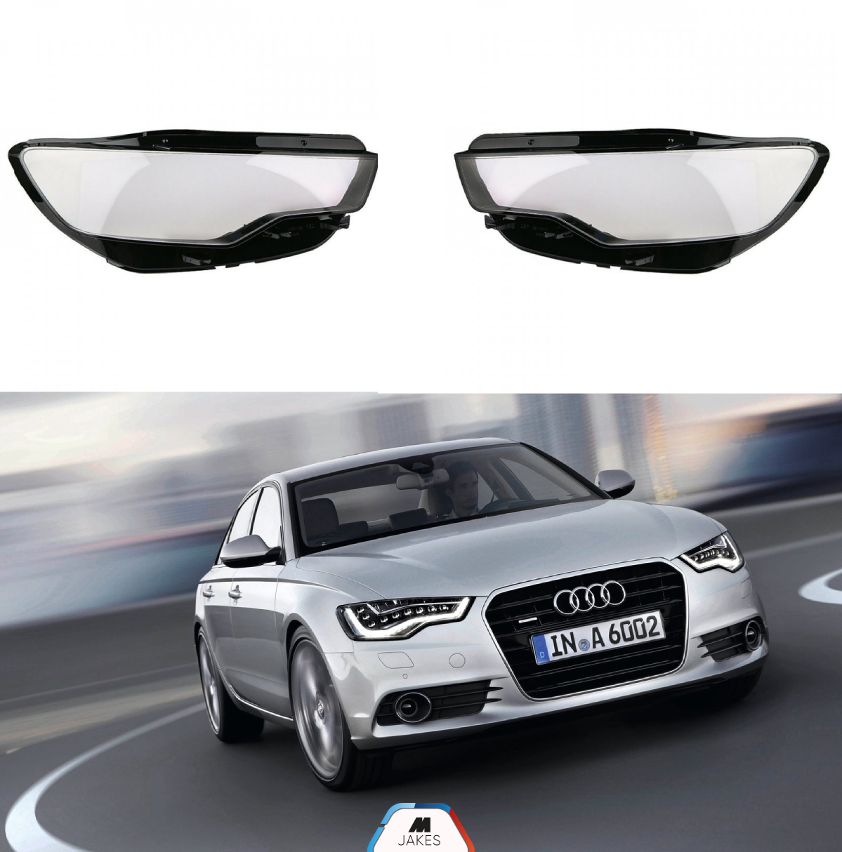 Headlight Lens covers for Audi A6 C7 4G (2011-2015) –