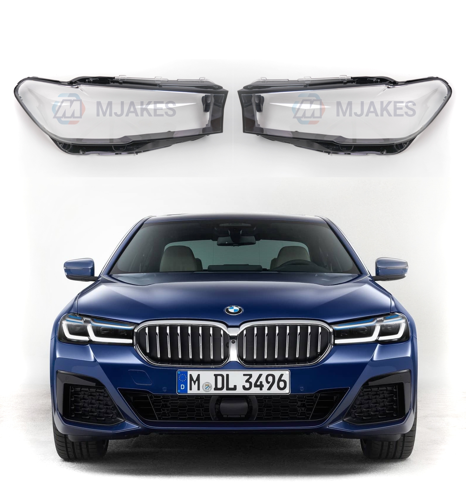 Headlight Lens covers for BMW 5 G30/G31 (2020-2024) Facelift –