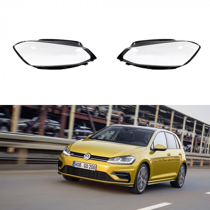 For Golf 7 Mk7 2014 2015 2016 2017 Car Headlight Cover Clear Lens Headlamp  Lampshade Shell (right Side)