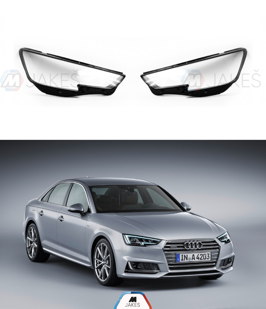 Headlight Lens covers for Audi A4 B9 (2015-2018)
