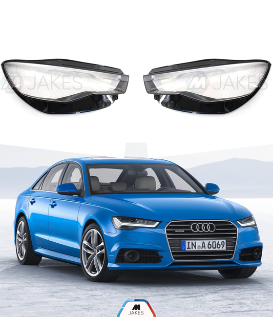 Headlight Lens covers for Audi A6 C7 4G (2015-2018) facelift