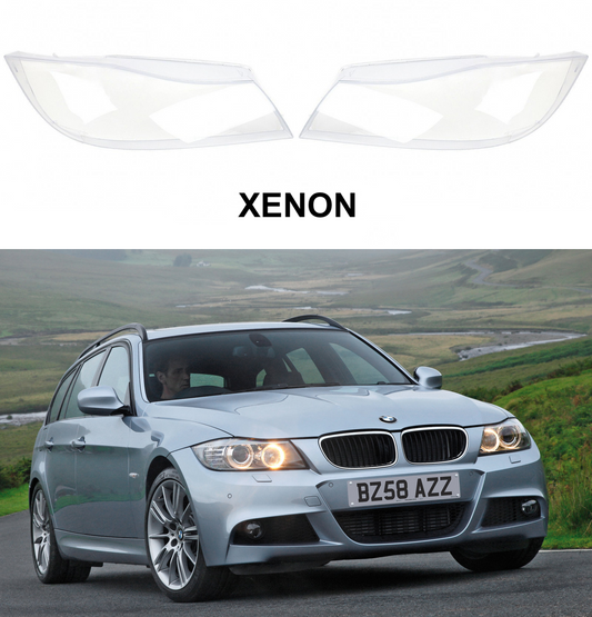 Headlight Lens covers for BMW 3 E90/E91 (2005-2011) Xenon