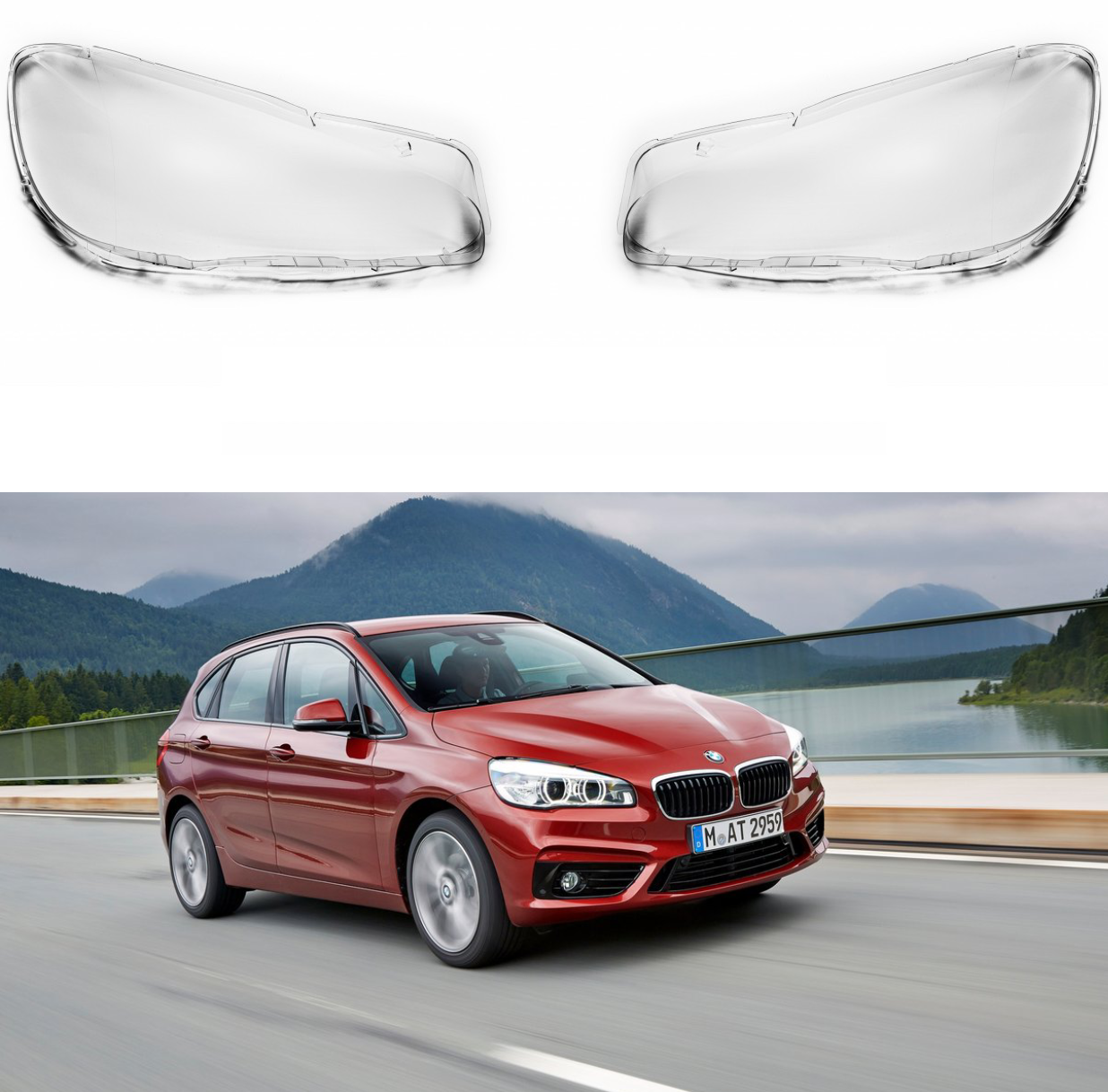 Headlight Lens covers for BMW 2 Active Tourer F45 (2014-2020)