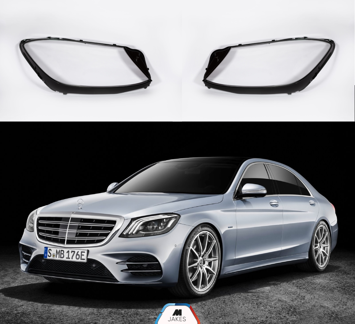 Headlight Lens covers for Mercedes Benz S W222 (2018-2022) Facelift