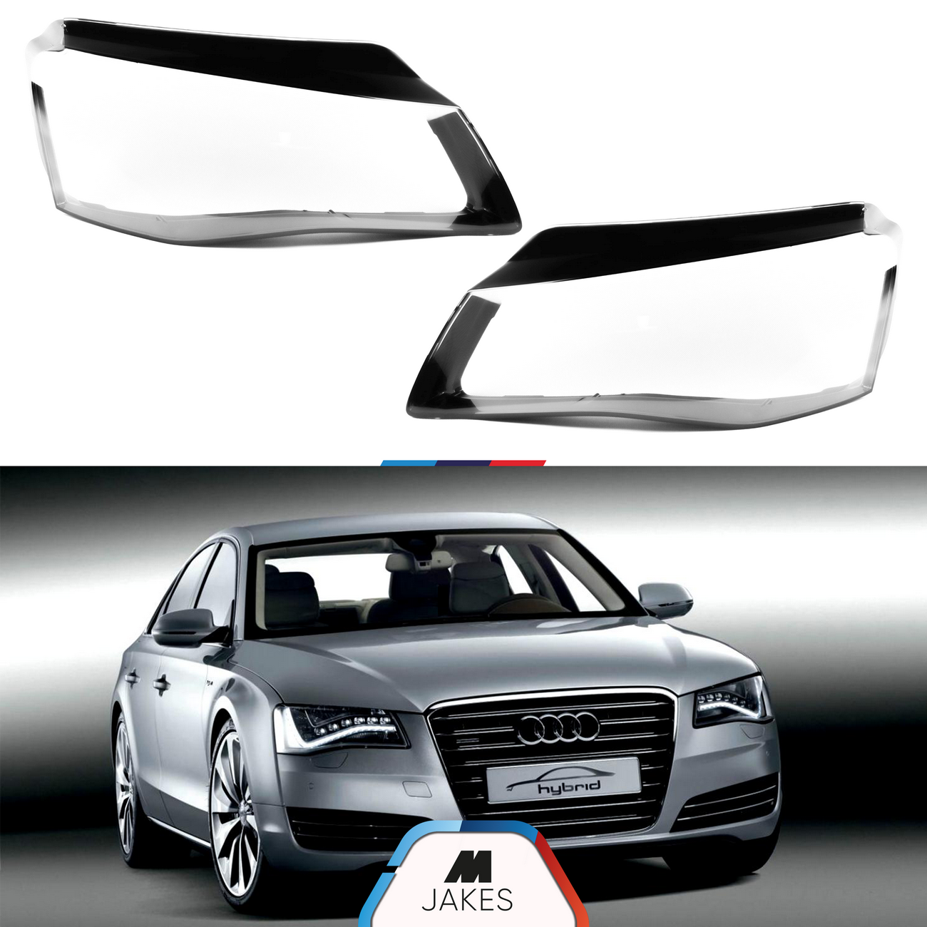 Headlight Lens covers for Audi A8 D4 (2011-2013)