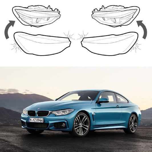 Headlight Lens covers for BMW 4 F32/F33/F36/M4 (2013-2017)