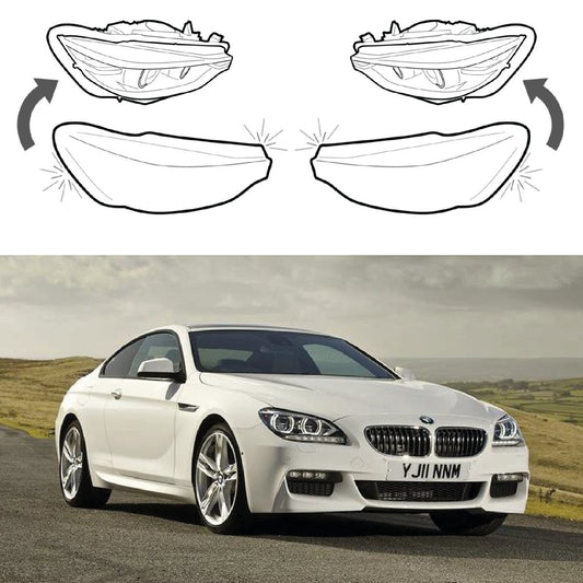 Headlight Lens covers for BMW 6 F12 (2011-2015)