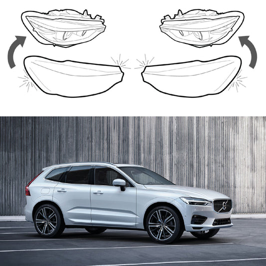 Headlight Lens covers for Volvo XC60 2nd gen. (2017-2022)