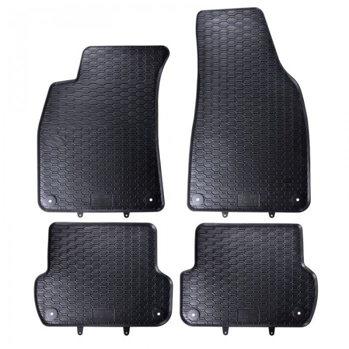Black rubber car mats for Audi A5 Sportback (2009-2011)
