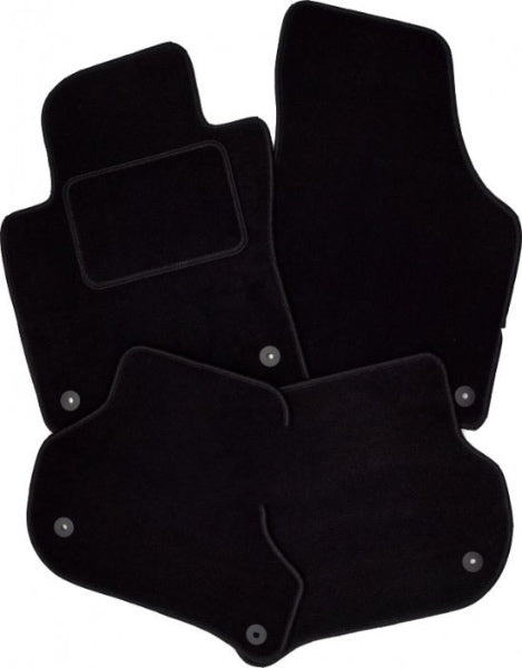 Black velor car mats for BMW 1 F20 (2011-2014) - M Style